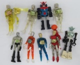 Eight Micronaut figures by Mego
