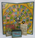 Parker Bros games, Polly Pickles board game, Komical Konversation Kards, & Alice Adv in Wonderland
