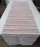 Lovely pastel colored rag rug, 26