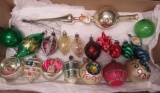 19 glass ornaments and 13