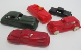 Five vintage plastic cars, Renwal, Premier, Lapin, made in USA 3