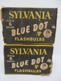 12 Blue Dot 2B Flashbulbs with packaging