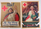 Two WWI Red Cross Posters in need of restoration
