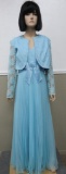 Glamorous vintage formal long dress, Miss Elliette California, size 14, like new