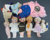 Seven Betty Boop style bisque dolls, 3