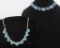 Vintage Coro and Lisner necklaces, blue
