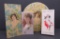 Four vintage Milwaukee and MO candy boxes with pretty ladies
