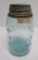 Mason Hero Glass Midget jar, 5 1/2