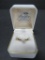 Diamond solitaire, vintage ring box