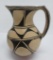 Large redware pottery pitcher attributed to Acoma, 10