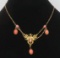 Art deco chandelier necklace, 16