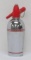 Red and Chrome Sparklet Deco style seltzer bottle, 11 1/2
