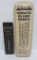 Two advertising thermometers, Sample advertising and Fuch's Jewelers