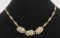 Sterling marcasite necklace, 17