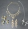Costume jewelry lot, Hollycraft and Sarah Coventry