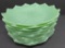 11 Fire King jadeite plates, Lotus Blossom, 8