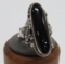 Black obsidian ring size 10 1/2