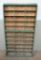 Folding seed packet cabinet, Manitowoc Seed Co, 33 compartments