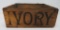 Ivory advertising wood box, 21