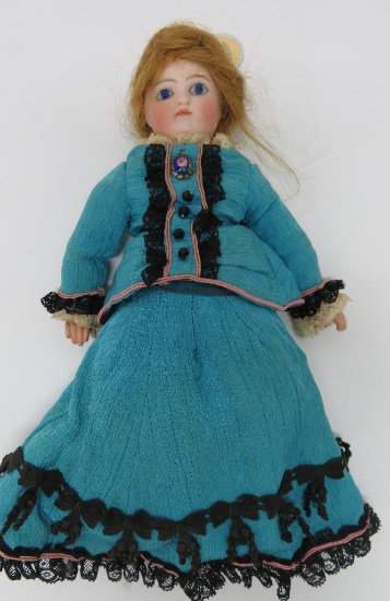 French Fashion style antique doll, 10"