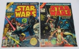 1977 Marvel Special Edition Star Wars #1 and #2, large comics 13 1/2