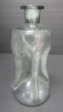 Kluk Kluk glass decanter, polished pontil, no stopper, 9