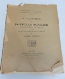 A Catalogue of Egyptian Scarabs by Alan Rowe, 1936