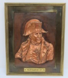 Very Heavy brass and bronze Napoleon relief plaque, 14 1/2