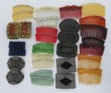 Vintage hair combs and shoe clips