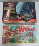 Two Star Wars games, Wicket the Ewok and Battle for Nabo, Parker Bros & Hasbro