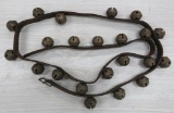 6' sleigh bell strap with 22 bells, 1 1/2