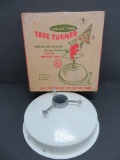 Vintage Holly Time Tree Turner, glitter base, working with original box