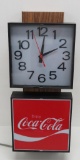 Enjoy Coca Cola lighted clock, working, 23