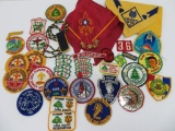 Boy Scout patches and pins, c 1960's