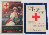 Two WWI and WWII Red Cross posters, need some restoration