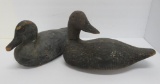Two vintage duck decoys, wood and composition