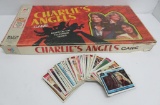 1977 Charlies Angles Milton Bradley board game #4721 and 58 trade cards 1977 Spelling