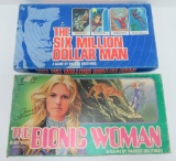 1970's TV show board games, Bionic Woman and Six Million Dollar Man