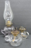 Three fingertip oil lamps, 3