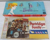1960 Barbie Game and Partridge Family board games