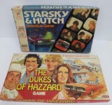 Two vintage Television show board games, Starsky & Hutch and The Dukes of Hazzard