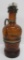 Etched Schlitz hotel pre prohibition decanter bottle, 11 1/4