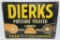 Dierks Lumber advertising sign, metal, nice color!