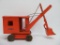 Structo crane, metal with wood wheels, 17