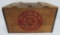 Very nice Pabst wooden lift top beer crate, red emblem, 18