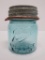 1/2 pint Perfect Mason jar, ball zinc lid, 10 on bottom