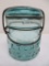 Atlas E-Z Seal 1/2 pint aqua canning jar, bail closure, 4 1/4