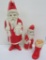 Two Irwin Santa figures and boot, 7