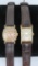 Elgin 387 and Hamiliton 987A 17 jewel wrist watches with leather bands