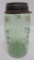 Apple Green Hero Glass Company Mason quart jar, 1858